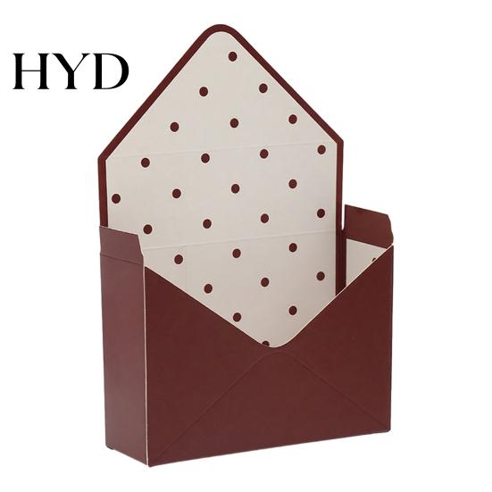 Elegant Flower Packaging Valentine's Day Floral Envelope Box Florist Bouquet Wrapping Paper Gift Bag Small Folding Envelop for Mother's Wedding