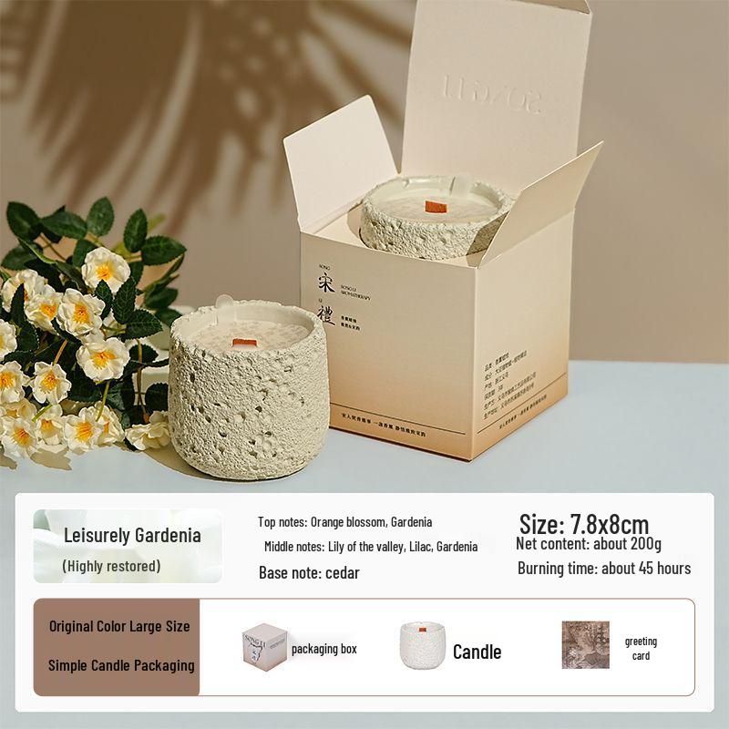 Luxury Cement Cup Aromatherapy Candle: Long-Lasting Fragrance and Elegant Ornament for a High-End Ambiance, Perfect Birthday Gift