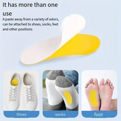 Chemical-free Shoe Deodorizing Patches - Sweat-absorbing and Odor-eliminating Insoles, Suitable for Sports Shoes