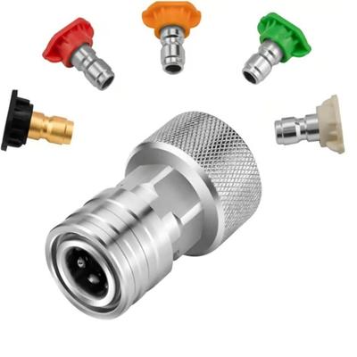 3/4 GHT Power Washer Attachment Stainless Steel Pressure Washer Adapter  Garden Use