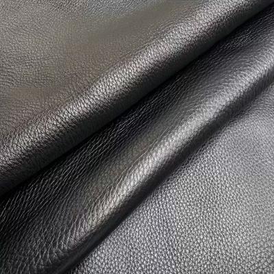 2mm Black Lychee Patterned Top Layer Cowhide, Leather Leather, Sofa Cushion, Table Cushion, Mouse Pad, Handmade DIY Leather Bag