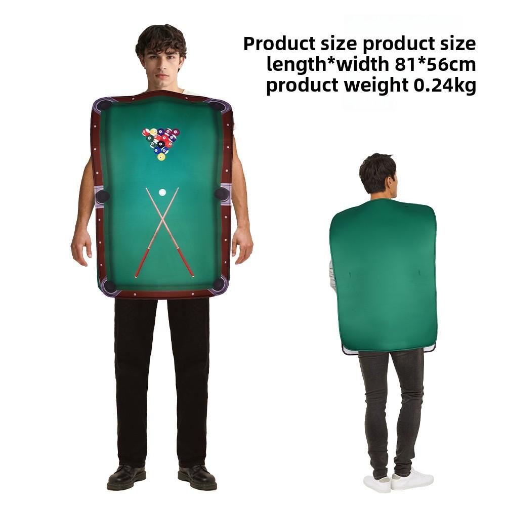 Costume Party Halloween Rugby Billiards Costume Event Jumpsuit Performance