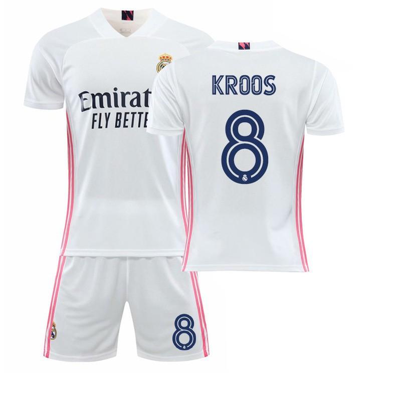 20-21 Home No. 7 C Ronaldo Football Suit Men's 20 Vinicius 4 Ramos 8 Cross