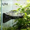 Habitat Enrichment for Reptiles Magnetic Reptile Ledge, Terrarium Climbing Shelf, Rock Durable Cage Furniture Look Resting Platform Geckos, Tree Frogs