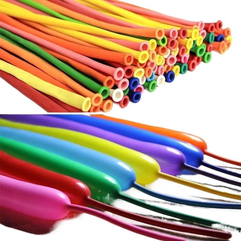 260 Non-Toxic Long Balloons for Kids' Party Decorations - Magic Thickened DIY Bouquet for Birthday Layouts
