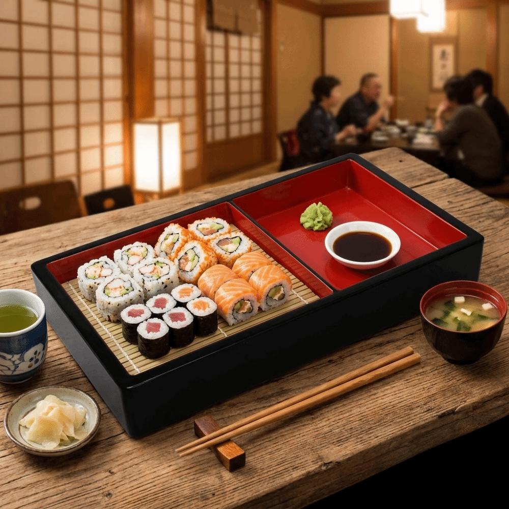 Rectangle Cold Noodle Plate Multipurpose Soba Noodle Plate Practical Snacks Dishes Buffet