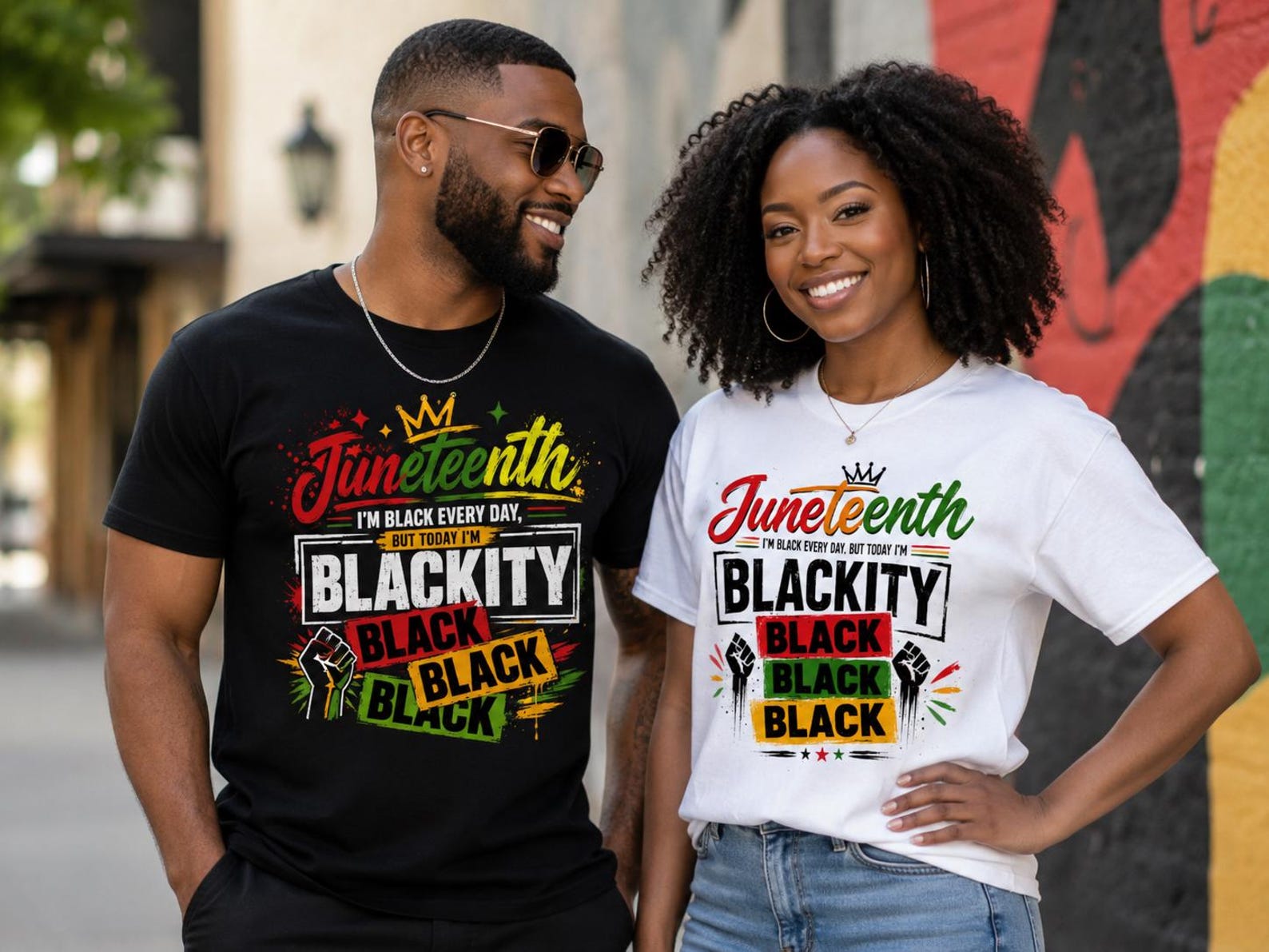 Juneteenth Blackity Black Unisex Shirt, African American Pride Tee M
