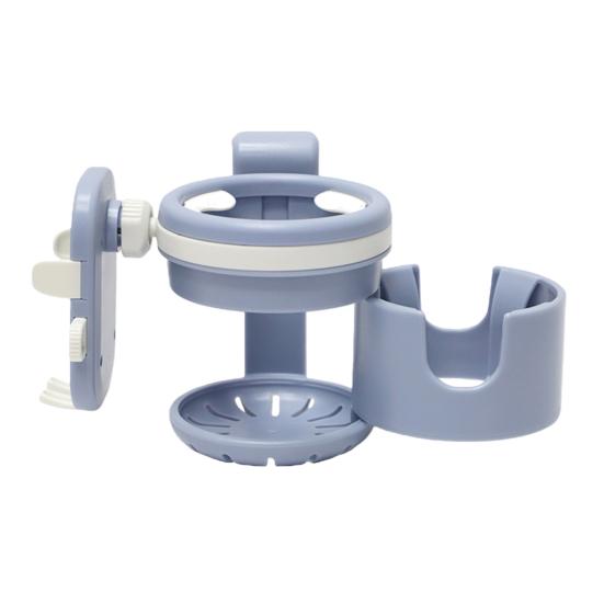 Water Cup Holder 3 in 1 Stroller Cup Holder with Phone Mount 360 Degrees Rotatable Drink Holder Non Slip Easy Install Removable Stroller Accessories