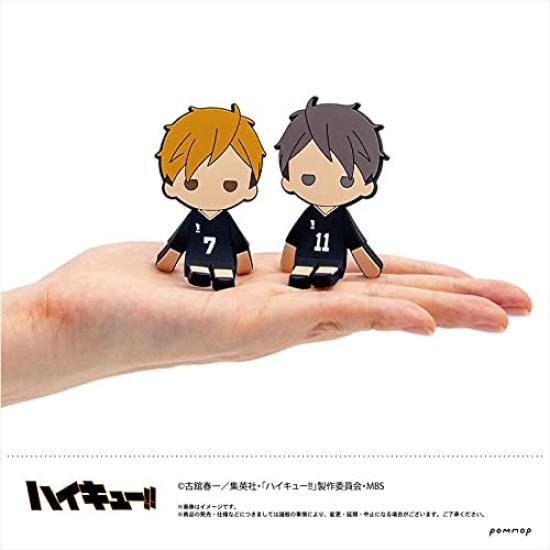 POMMOP Chocotto Rubber Collection A W45 x H73 x D4mm PVC Rubber and Iron Plate U91 21L 038 Box of 6 Haikyu!!