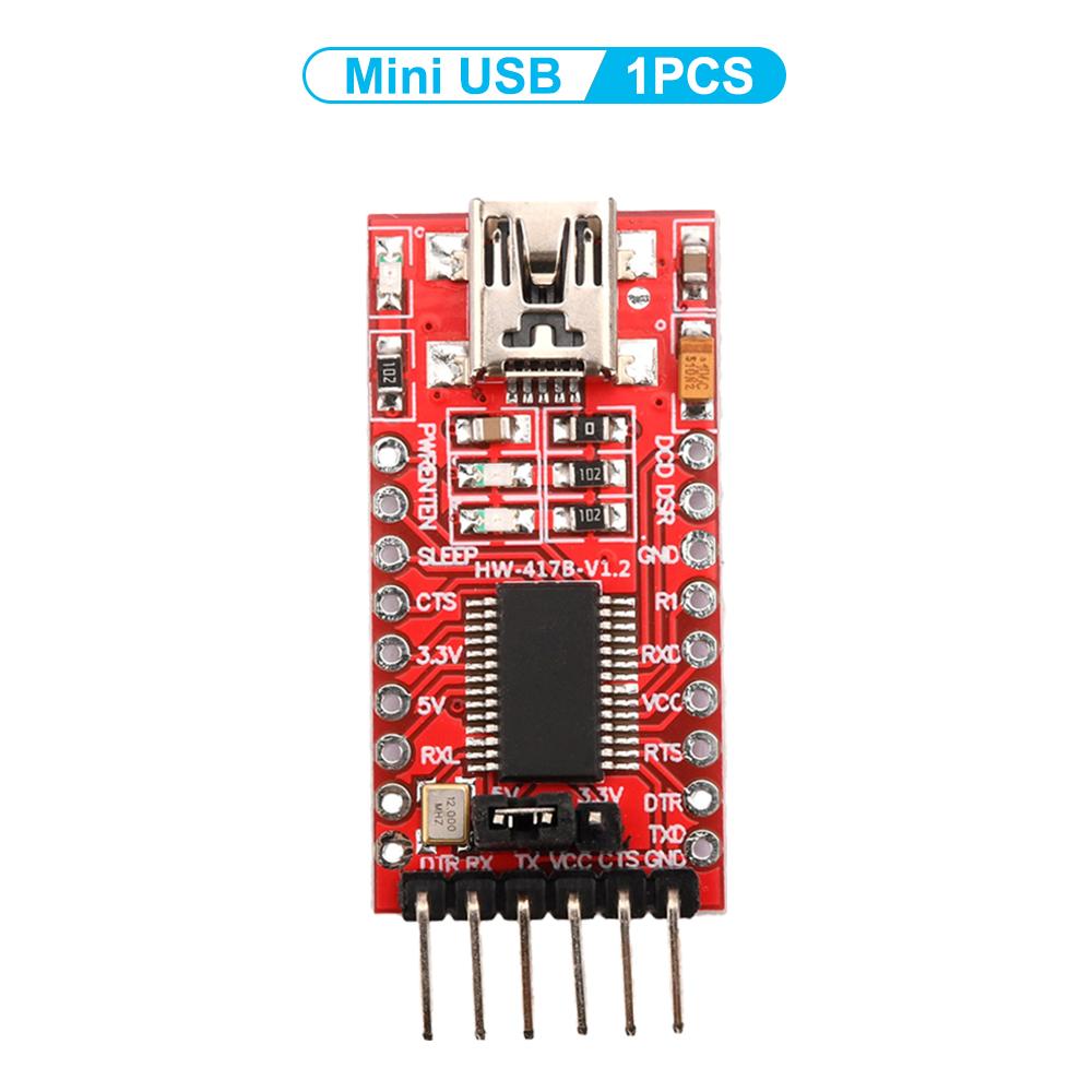 

1PCS 5/10PCS FT232RL Type-C to TTL Serial Converter Adapter Module FT232R Breakout Mini USB to TTL Adapter Board for Arduino