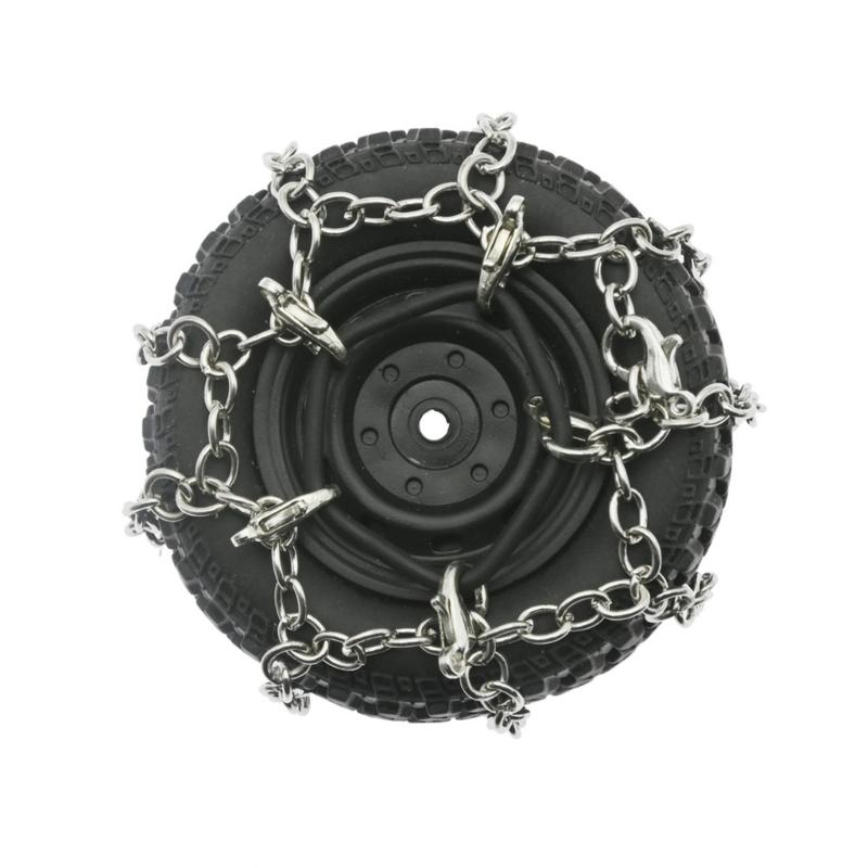Metal Snow Chain for 1:12 MN82 TRAX4 Remote Control Crawlers Vehicle Upgraded Tire Chain Great Grip for All Terrain