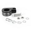Pair of 32mm 1.25in Foot Peg Mounting Clamp Motorcycle Footrest Bracket Fit for Honda Silver and Black