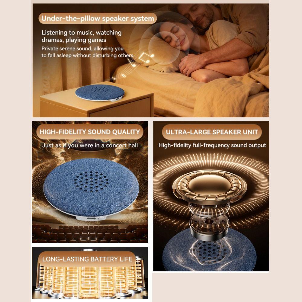 Pomůcka na spaní Stroj s bílým šumem HiFi stereo zvuk Zvukový stroj Hudba na spaní