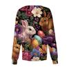 Women's Casual Long-sleeved Single-breasted Printed Protective Clothing Cardigan Top