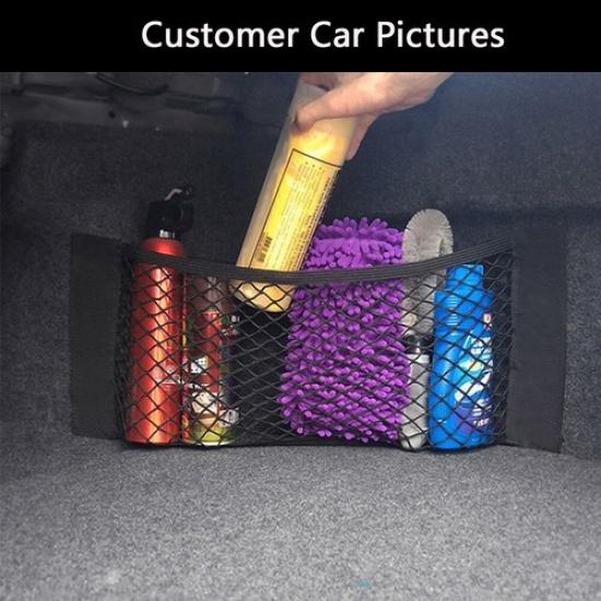 50*25 Car Rear Trunk Boot Organizer Pocket Cargo Net Mesh Storage Bag Universal