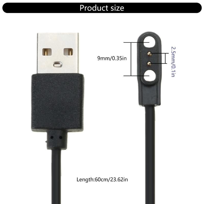 Magnetisches Ladekabel für T2/C3 Smartwatch, Schnelllade-USB-Kabel 60CM