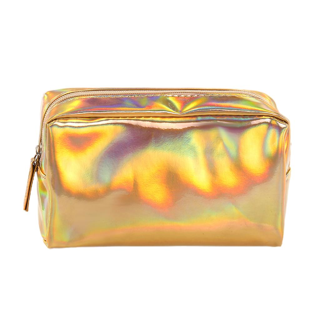 Portable Lasered Cosmetic Storage Bag Lightweight Wear Resistant Wash Bag For Jewelry Headphone