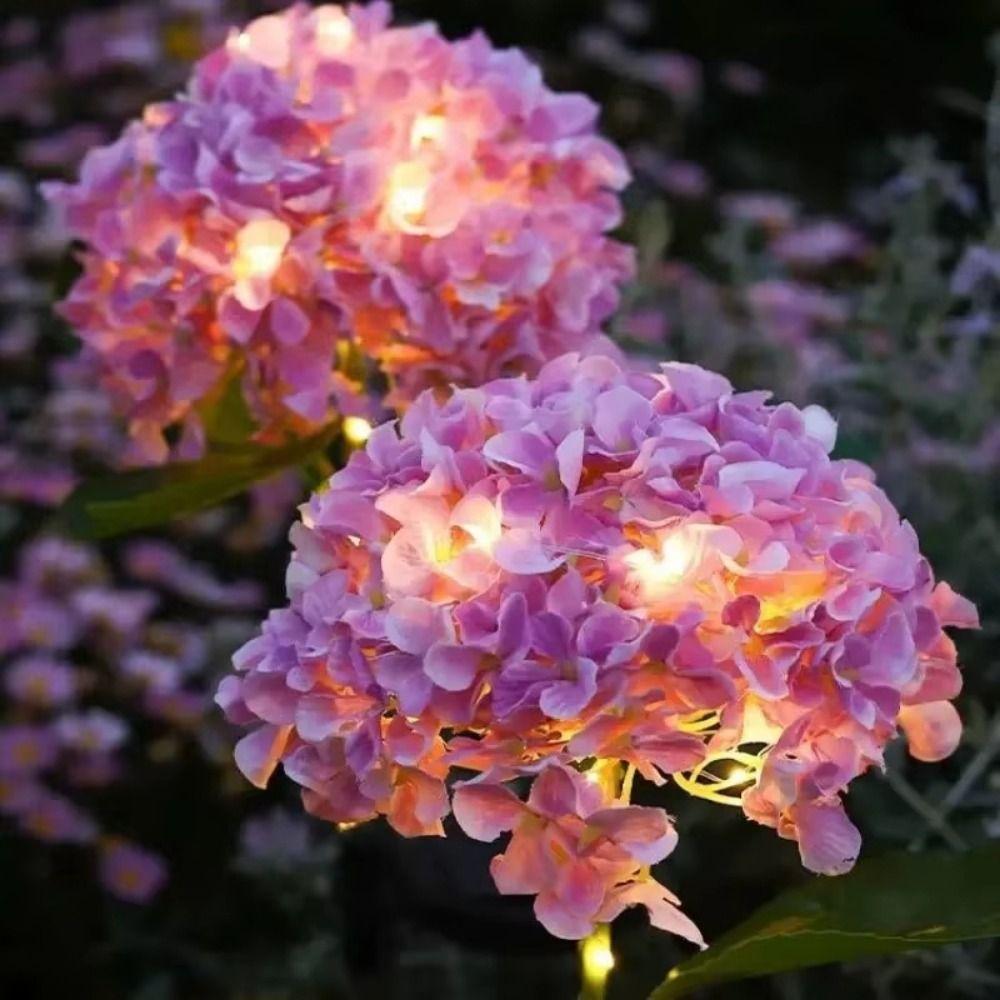 Decorative Lighting Solar Embroidered Flower Lamp Solar Garden Light Backyard Landscape