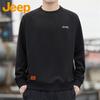 Jeep Men's Casual Long-Sleeve Round Neck Sweatshirt