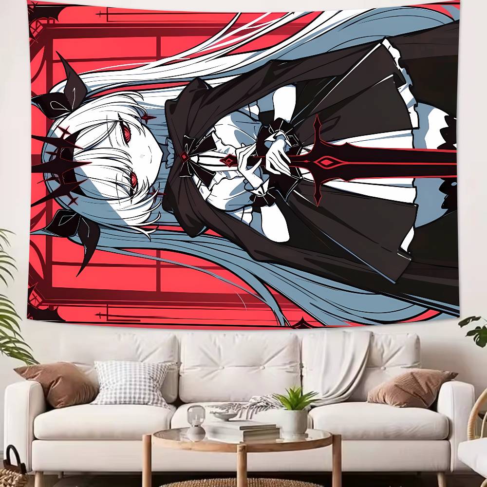 Kawaii Lilith Cool The NOexistenceN of you AND me Tapestry Wall Hanging Art Decoration Aesthetic Background Cloth Birthday Gif