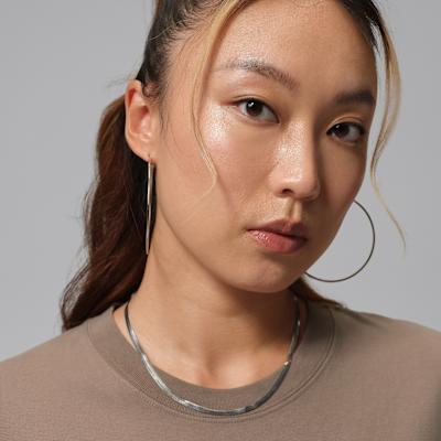 Jordan T Shirts Women's Light Mocha Gray Brown Crew Neck Moderate