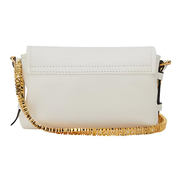 Moschino Mini Shoulder Bag With Lettering Logo Detail And Magnetic Closure Women Shoulder Bag White A75528002-0002