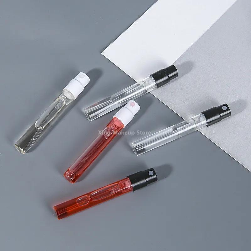 Wholesale 50/100PCS 1ML 2ML Portable Mini Perfume Bottle Glass Empty Bottle Cosmetics Spray Bottle Nebulizer Cosmetic Bottle