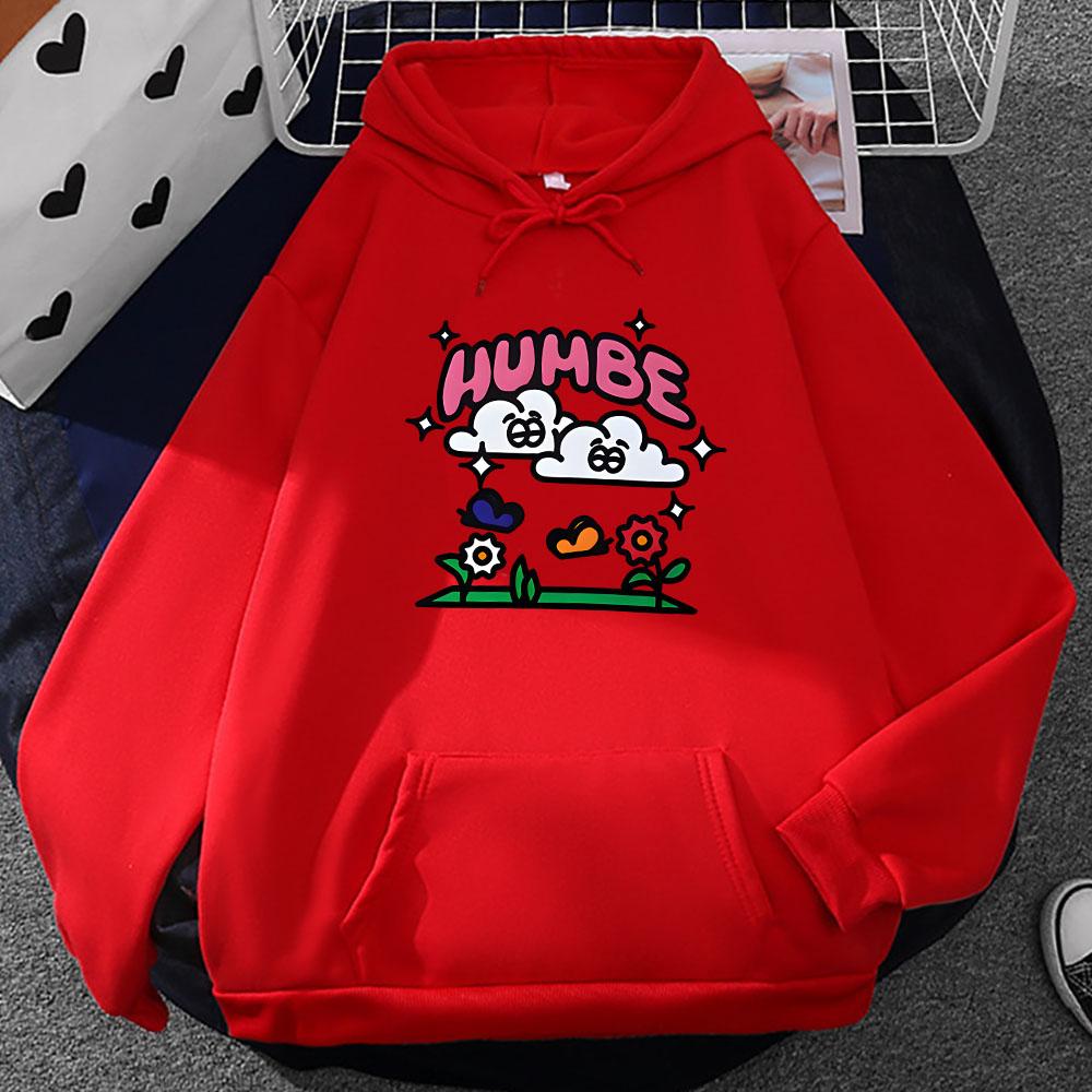 Humbe Singer Graphic Hoodies Long Sleeve Men Women Hooded Sweatshirts Cartoon Graphic Pullovers Unisex Clothes Winter Pocket Top
