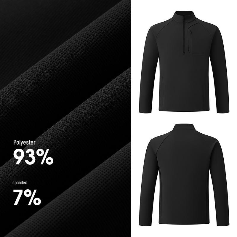 Brand Alternative Men's Quick-Dry Half-Zip Sweatshirt: Autumn/Winter Outdoor Hiking, Fitness & Casual Wear