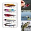 Multiple Color 5pcs Popper Lures With Reinforced Treble Hook Baits for Saltwater
