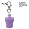Lipstick Keychain Cap Silicone Crown Hat Lipstick Keyring Bags Backpacks Portable Versatile Accessory