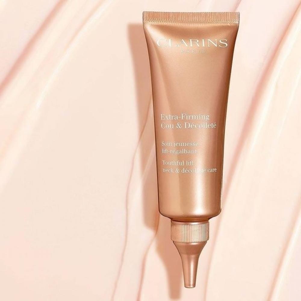 Clarins Extra Firming Neck Cream Set  +gift 3 Items  75ml
