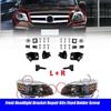 Mercedes-Benz Front Bumper Headlight Bracket Repair Kit (Pair): A1668200514, A1668200614