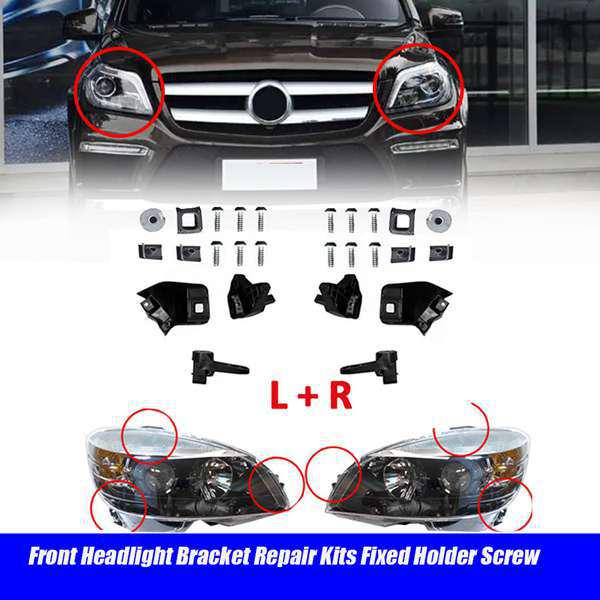 

A1668200614 Front Right Bumper Headlight Bracket Repair Kit for Mercedes-Benz GL/GLS-Class None