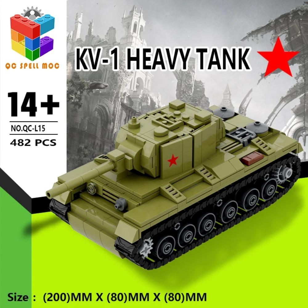 Gebäude MOC Neuer WW2 Sowjetischer Panzer gepanzertes Fahrzeug Baustein Set Militär Montage Modell Armee Krieg Soldat Spielzeug Geschenke für Kinder Kinder