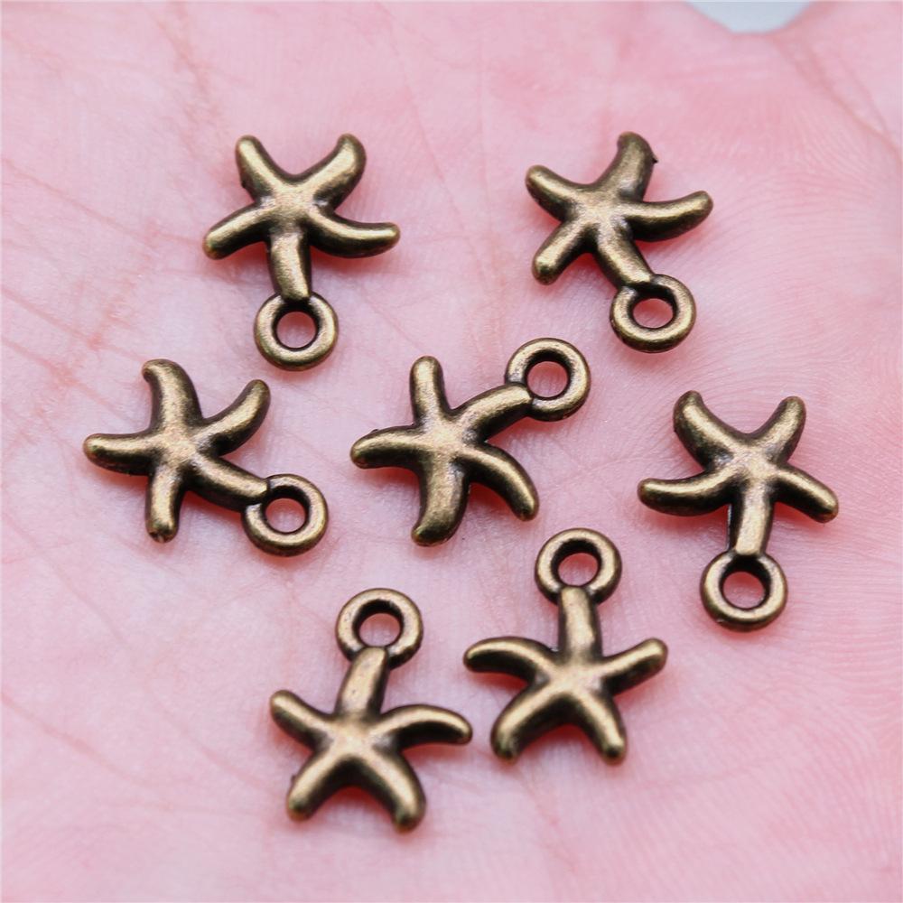 20pcs Conch Shell Starfish Connector Charms Pendants For Jewelry Making DIY Handmade Craft