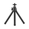 Mini Tripod 2 Section Extendable Desktop Tripod Stand Holder 1 4 Inch Screw Mounts for Phone ILDC Max. Load 0.5kg Black