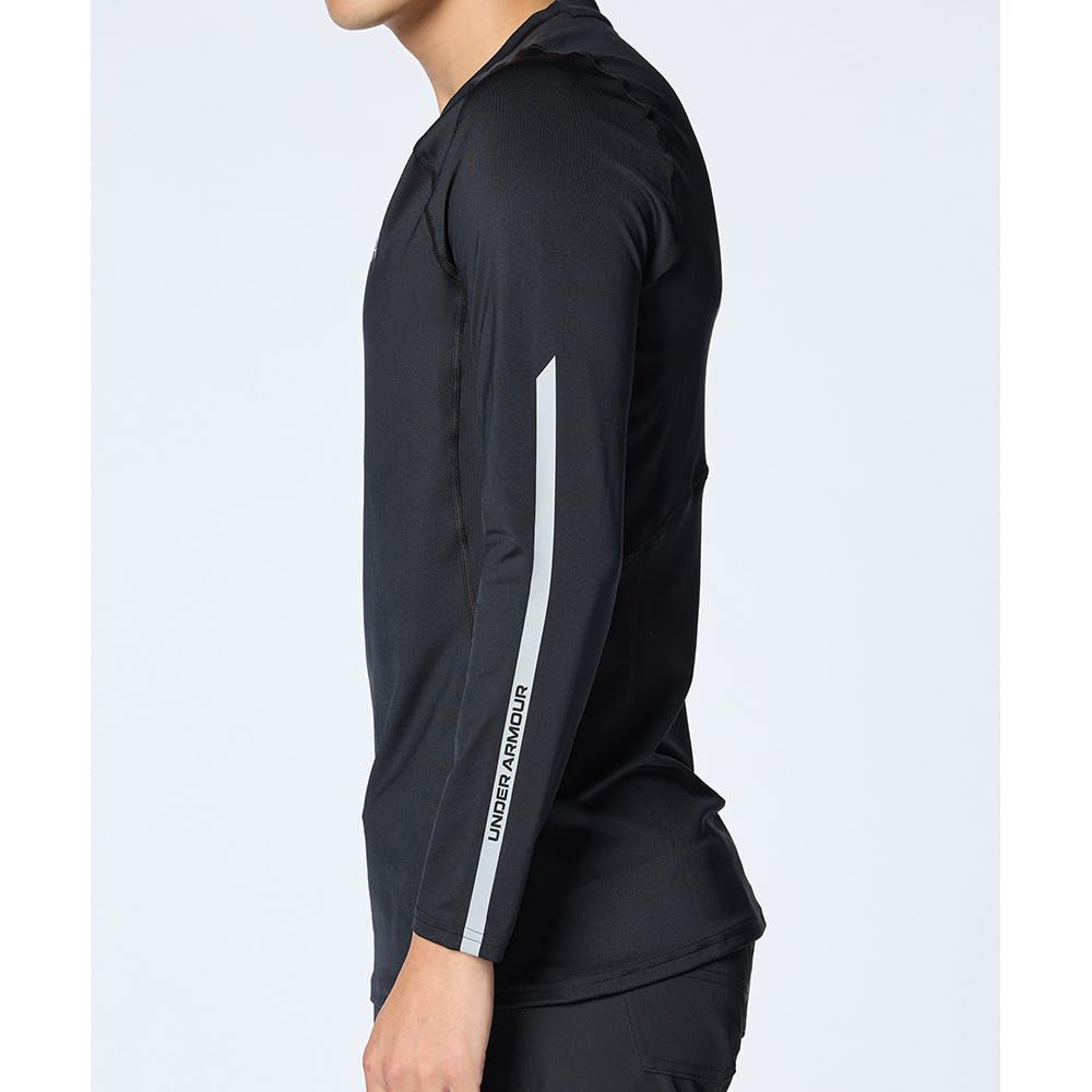 Under Armour UA HeatGear Priliehavé Nové Dlhý Rukáv Okrúhly Výstrih Tričko Golf Čierna Modrá Sivá M Pánske