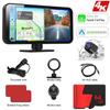 4K Dash Cam Wireless Carplay & Android Auto Car DVR WiFi Rearview Camera With Magnetic bracket Dashboard Video Recorder