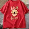 2026 Life Is Golden Retriever TShirt Women Dog Owner Gift TShirt Loose Casual Tshirts Unisex Tops Tees Oneck Tee Tops