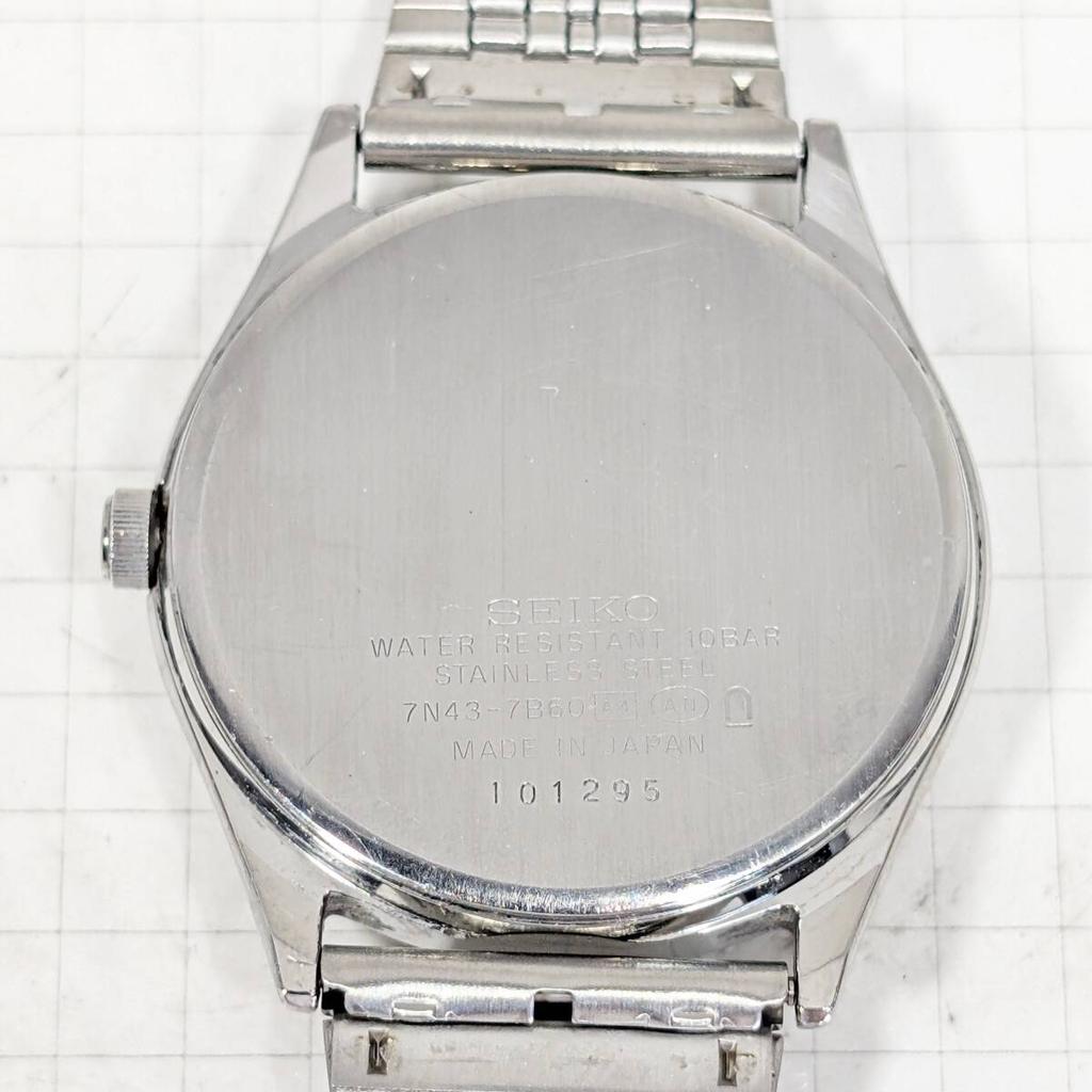 SEIKO SPIRIT Battery and Strap Working Men's Watch, Replaced, Condition, W-08