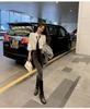 Women's College-Style Shirt - 2025 Spring/Autumn Fashionable White Top