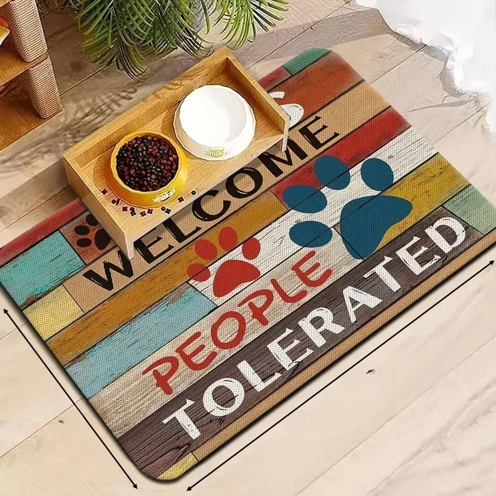 1PC Flowers Pattern Home Door Mats Kitchen Rugs Non-Slip Pop Design Bathroom Rugs Bath Mat Carpet for Home Sink Laundry Decor