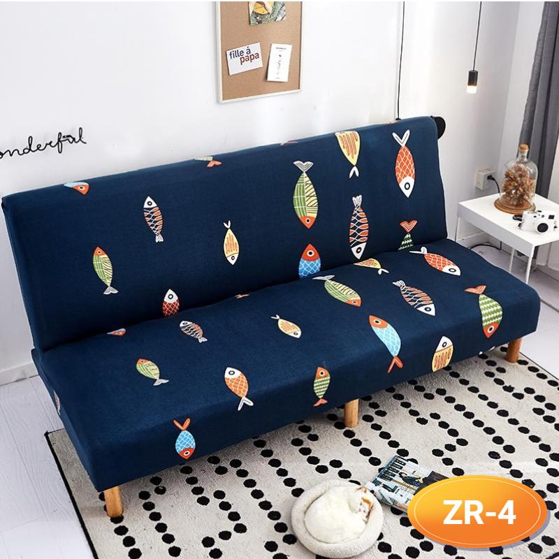 Sofa-Bettbezug ohne Armlehne, klappbarer Sofabezug, elastische Sofabezüge für Wohnzimmer, Couchbezüge für Sofas