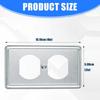 4Pcs Wall Panel Light Switches Socket Cover Standard Wall Switches Receptacle Outlet Covers Faceplates Covers Easy Use