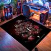 Roter MUFC Glory Teppich für Wohnzimmer, Schlafzimmer, Zuhause, Sofadekoration, Rutschfeste Bodenmatte für Kinder zum Spielen