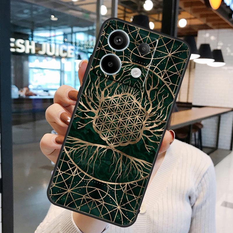 Flower Of Life In Lotus Pastel Case For Xiaomi Redmi Note 14 Pro 10 11 12 13 15 Pro Plus Redmi 15C 14C 10C 12C 13C 15 Cover