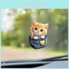 Adorable Acrylic Cat Decor Hanging Ornament For Home And Car Interior Decoration