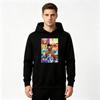 Men's Anime Super Saiyan Print Pullover Hoodie Casual Long Sleeve Sweatshirt for Adults