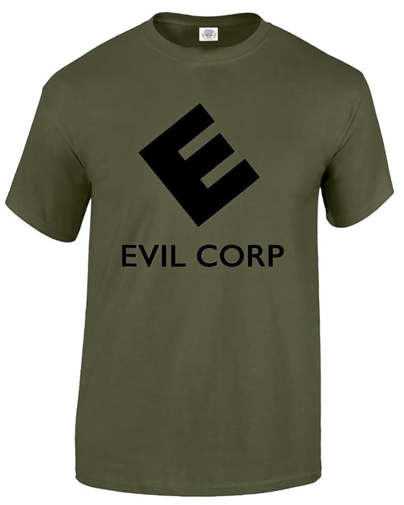 Evil corp tshirt mens mr robot logo funny novelty gift idea present tee top